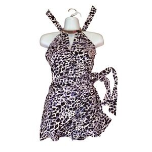 NWT Y2K 2000s style Cache Purple Animal Print